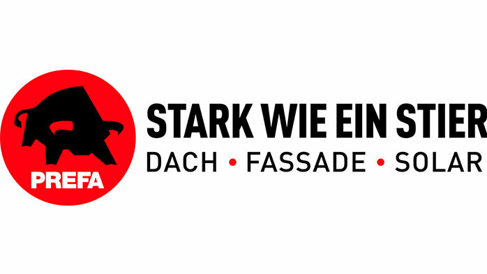 Abbildung des horizontalen PREFA Logos in Österreich zum Download 